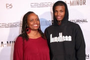 Audience members attend the 'A-Minor' film screening at Raleigh Studios, Hollywood.