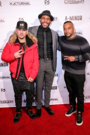 Mike Ho, JR Strickland, and Jessy Terrero attend the premiere of ‘A-Minor’ at Raleigh Studios in Hollywood.