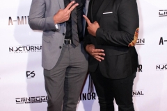 Director JR Strickland and cinematographer Anthony Kimata attend the premiere of ‘A-Minor’ at Raleigh Studios in Hollywood.