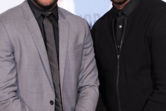 Director JR Strickland and Jesty Beatz attend the premiere of ‘A-Minor’ at Raleigh Studios in Hollywood.