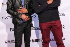 Sylvester Richardson and guest attend the premiere of ‘A-Minor’ at Raleigh Studios in Hollywood.