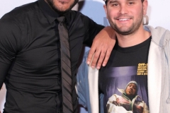 Director JR Strickland and Andrew Sandler attend the premiere of ‘A-Minor’ at Raleigh Studios in Hollywood.