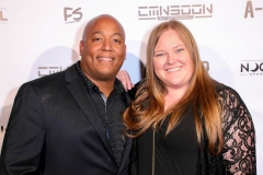 Josue Morales and Tiffany Brenon attend the premiere of ‘A-Minor’ at Raleigh Studios in Hollywood.