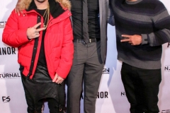 Mike Ho, JR Strickland, and Jessy Terrero attend the premiere of ‘A-Minor’ at Raleigh Studios in Hollywood.