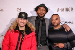 Mike Ho, JR Strickland, and Jessy Terrero attend the premiere of ‘A-Minor’ at Raleigh Studios in Hollywood.