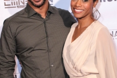 Tarina Pouncy and guest attend the premiere of ‘A-Minor’ at Raleigh Studios in Hollywood.