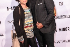 Cinematographer Anthony Kimata and guest attend the premiere of ‘A-Minor’ at Raleigh Studios in Hollywood.