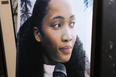 The film poster at the Chicago screening of 'A-Minor.'