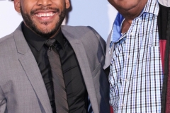 Director JR Strickland and Jerry Strickland attend the premiere of ‘A-Minor’ at Raleigh Studios in Hollywood.